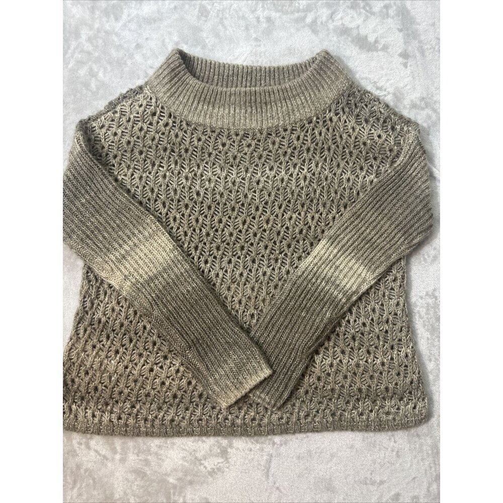 Women’s Tommy Bahama Knitted Sweater Cowl Neck Wool Blend Brown Size Medium - Picture 5 of 13